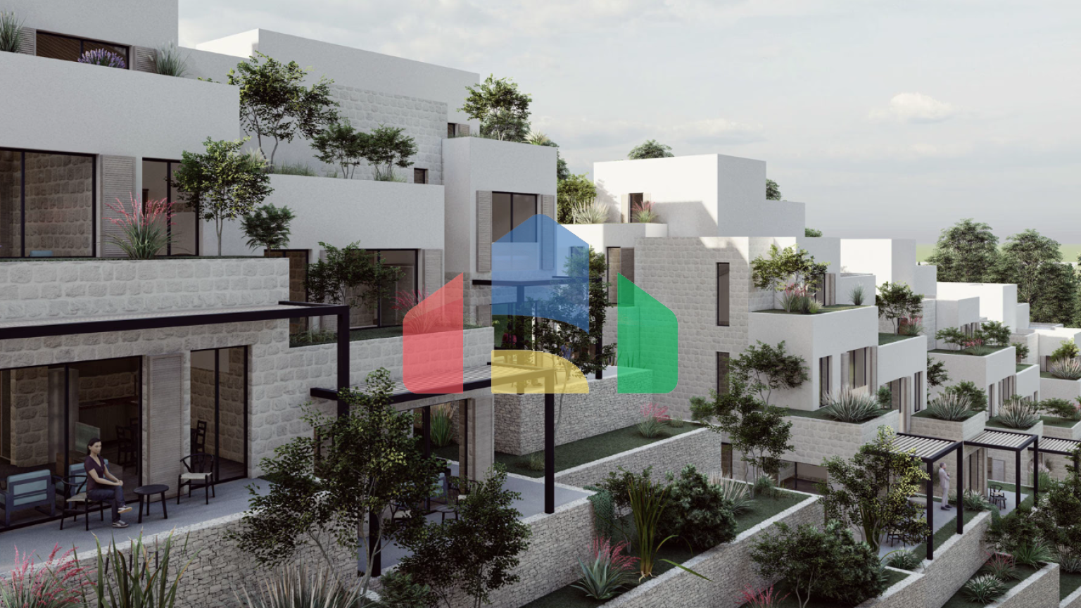 Премиальный таунхаус у моря в Тивате