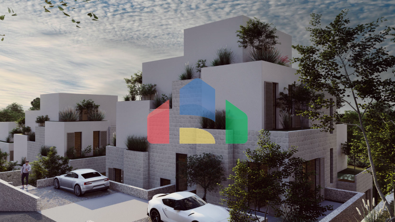 Премиальный таунхаус у моря в Тивате