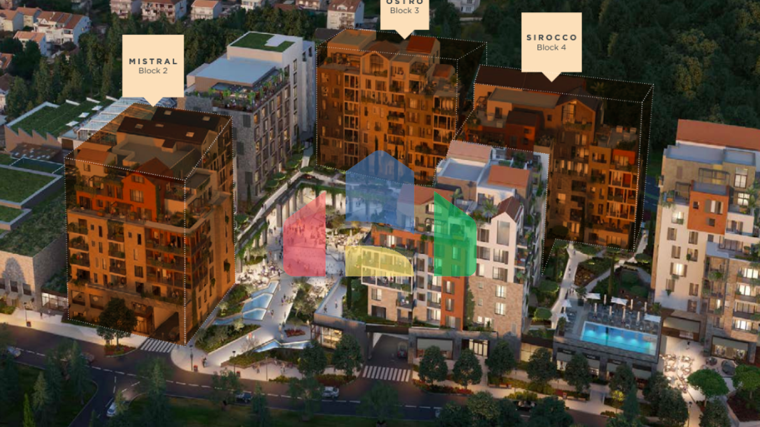 Двухуровневая резиденция в Porto Montenegro в Тивате