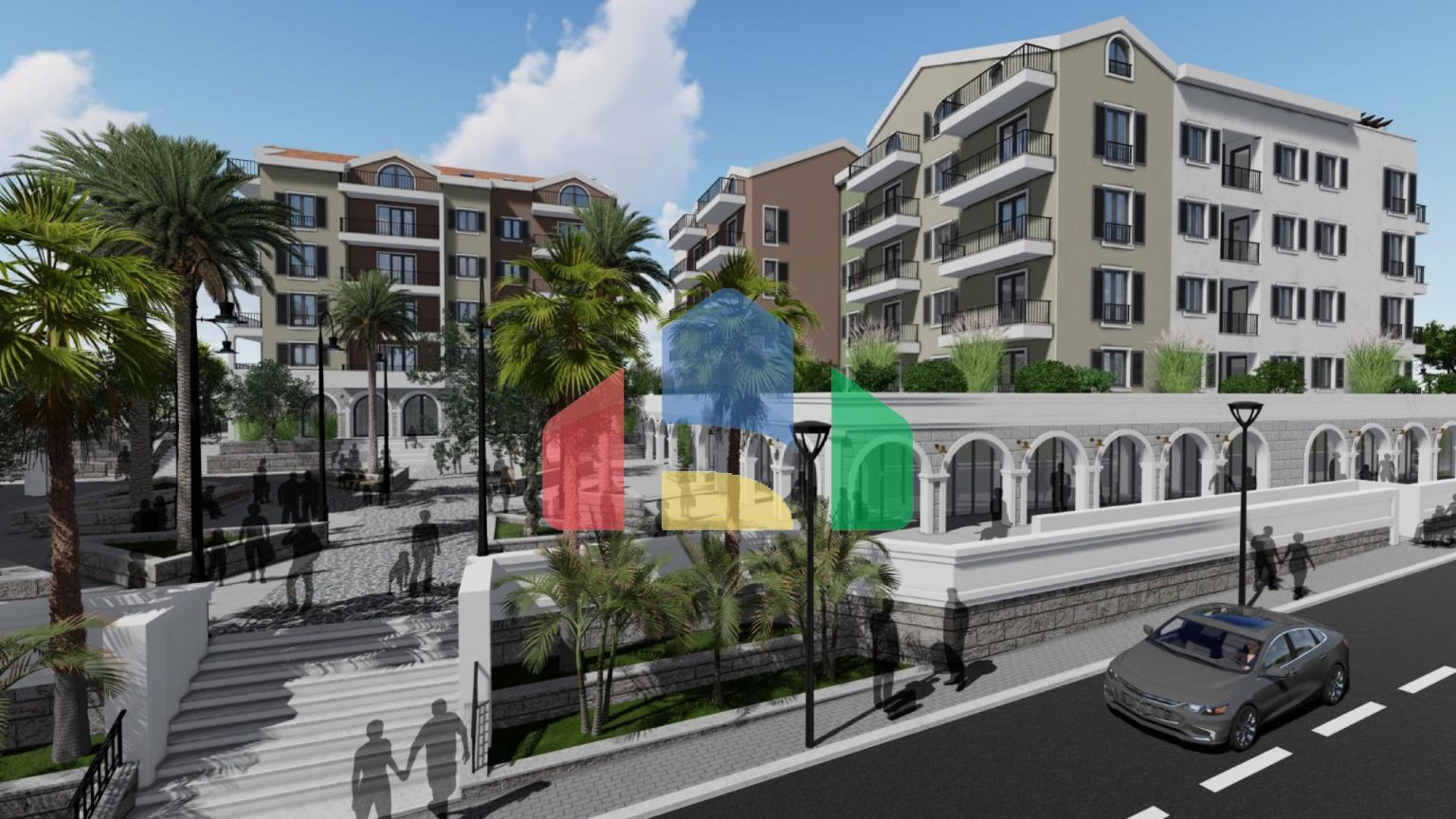 Квартира 1+1 в Тивате в новом ЖК, продажа от застройщика