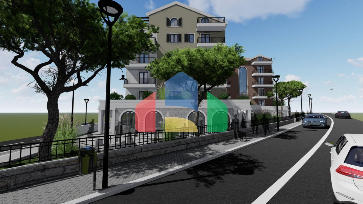 Квартира 1+1 в Тивате в новом ЖК, продажа от застройщика