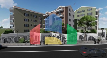 Квартира 1+1 в Тивате в новом ЖК, продажа от застройщика