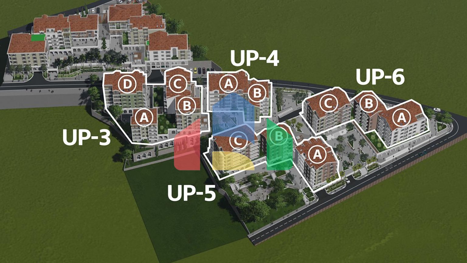 Квартира 1+1 в Тивате в новом ЖК, продажа от застройщика