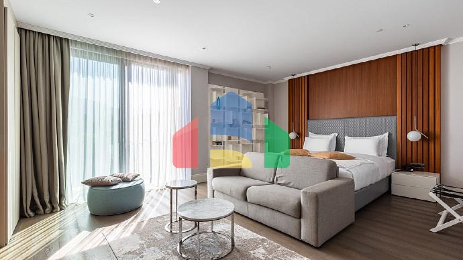 Роскошные апартаменты 44 м² с видом на море в Радовичах