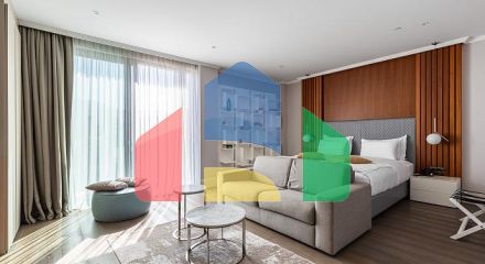 Роскошные апартаменты 44 м² с видом на море в Радовичах