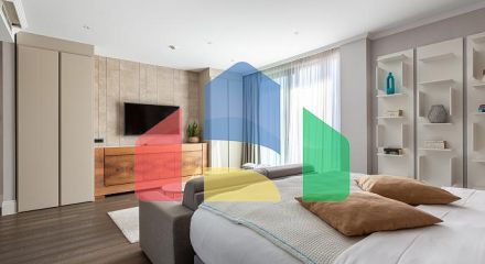 Роскошные апартаменты 44 м² с видом на море в Радовичах