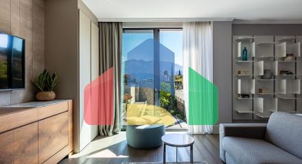 Роскошные апартаменты 44 м² с видом на море в Радовичах