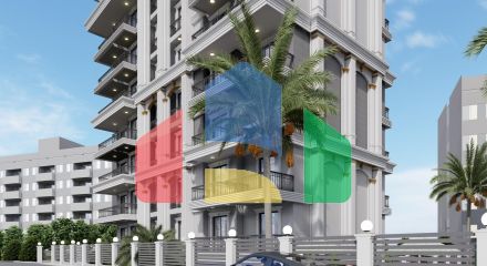 Apartments in a complex, Alanya