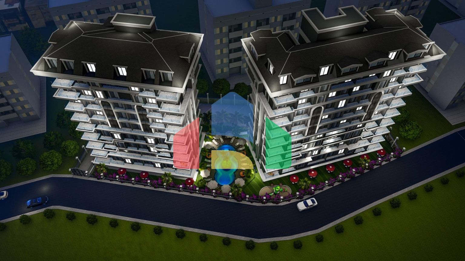 Квартиры в комплексе, Аланья