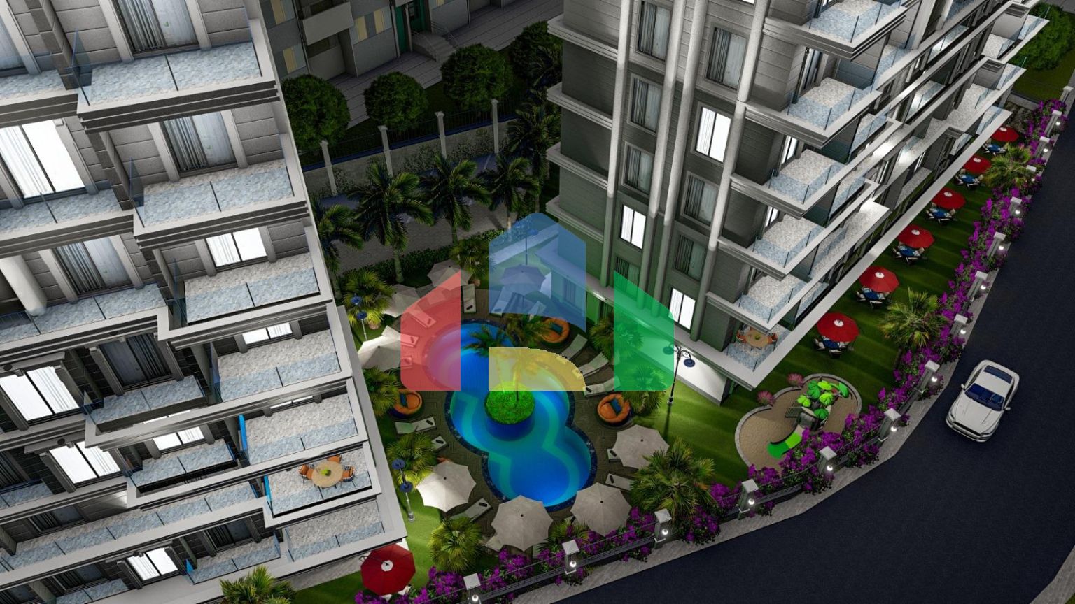 Квартиры в комплексе, Аланья