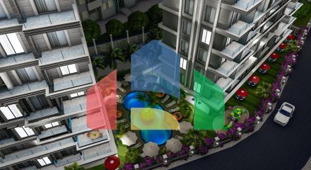 Квартиры в комплексе, Аланья