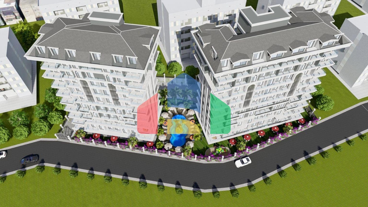 Квартиры в комплексе, Аланья