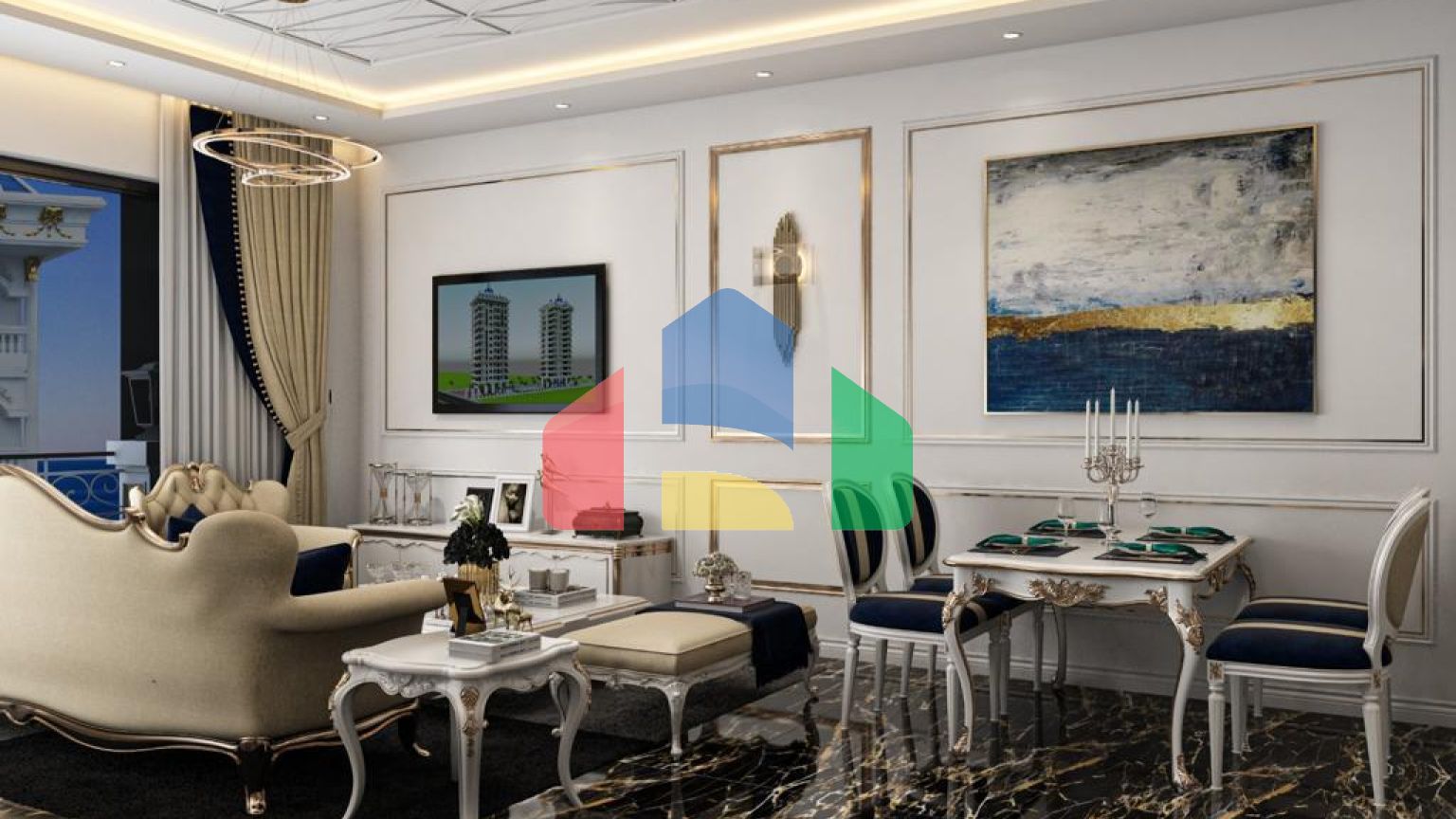 Квартиры в комплексе, Аланья 300 метров от моря