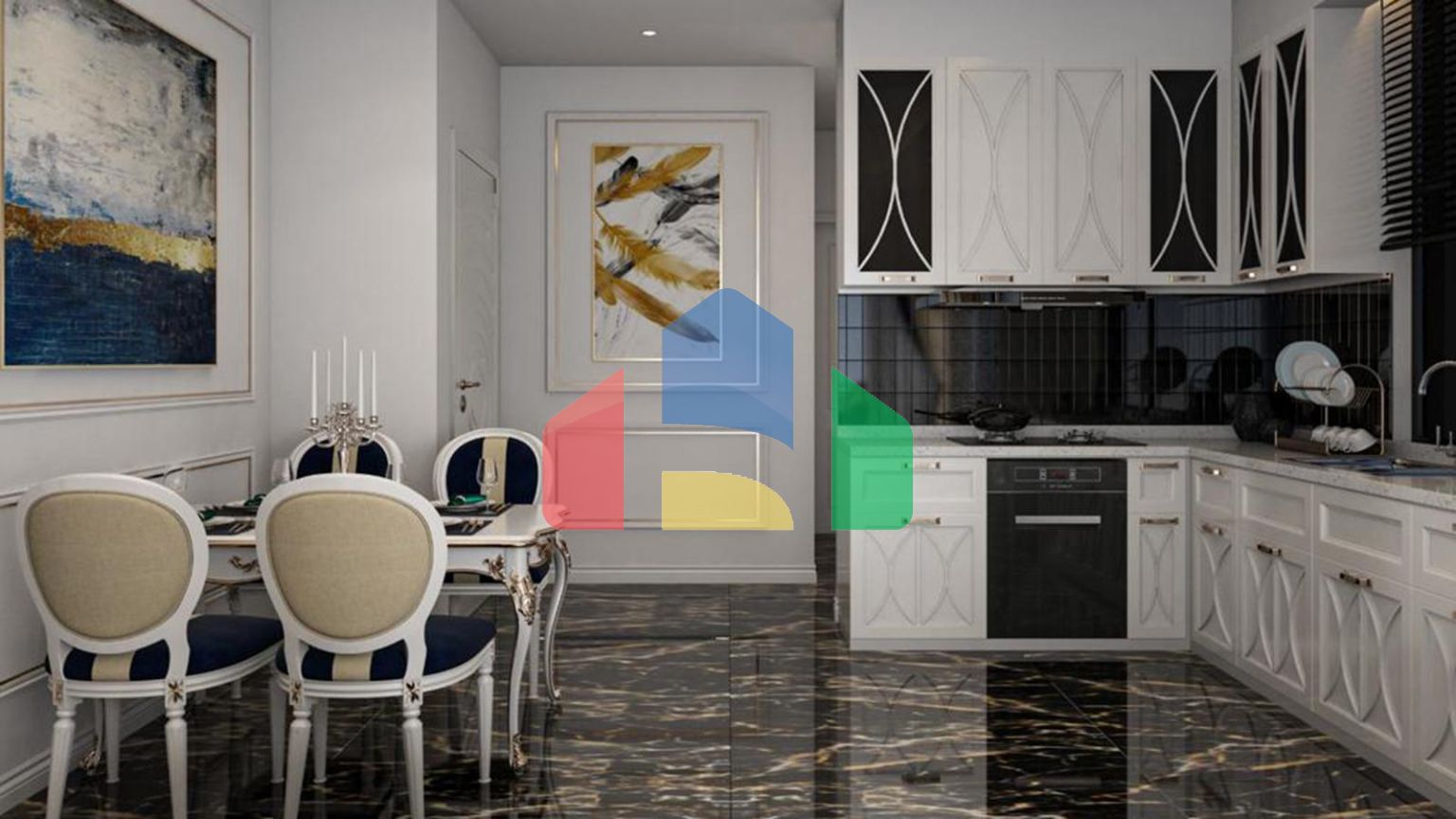 Квартиры в комплексе, Аланья 300 метров от моря