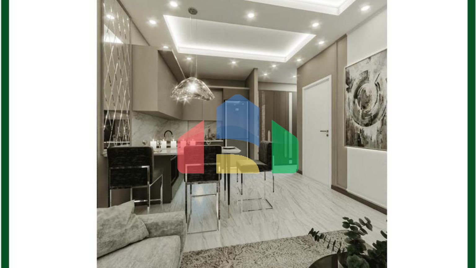 Квартиры в районе Кызларпынары, Аланья