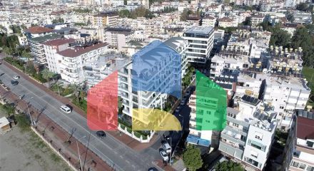 Двокімнатна квартира в центрі Аланії з панорамним видом на море Двокімнатна квартира в центрі Аланії з панорамним видом на море