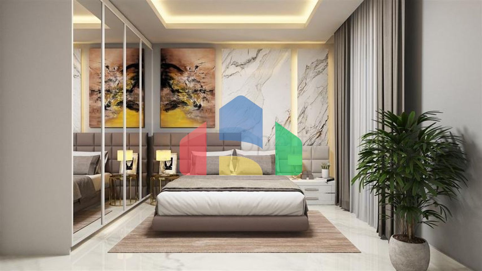 Новый проект районе пляжа Клеопатра в 200 м от моря