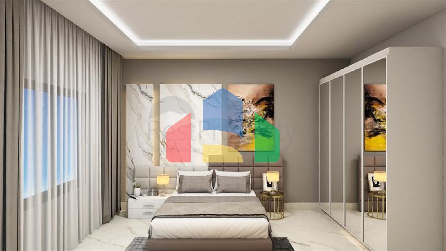 Новый проект районе пляжа Клеопатра в 200 м от моря