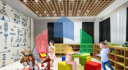 1+1 apartment in a new residential complex in the center of Alanya