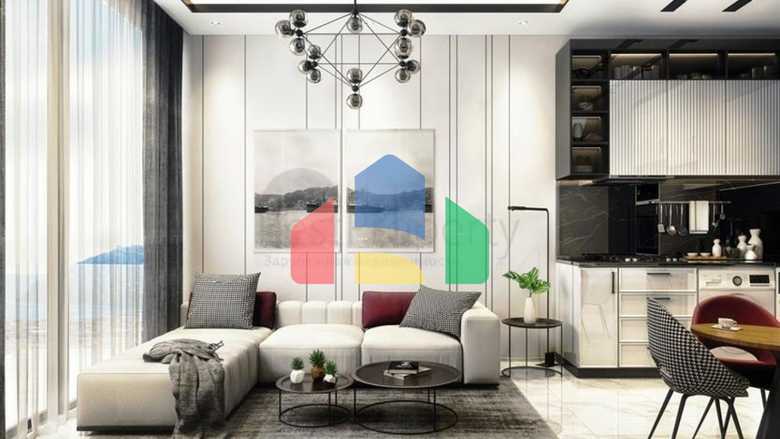 Квартира 1+1 в новом жилом комплексе в центре Алании