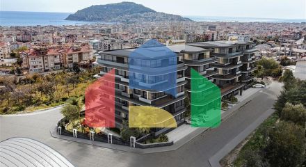 Квартира 1+1 в новом жилом комплексе в центре Алании