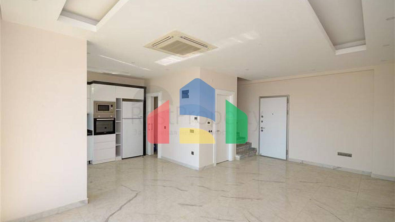 Двухэтажный пентхаус 3+1 с закрытым паркингом и видом на море в Алании