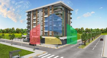 1+1 apartments in a new complex near Cleopatra beach
