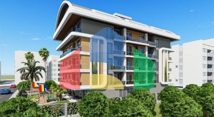 Новый проект в центре Алании в 350 м от моря