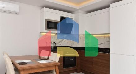 Furnished 1+1 apartment in the heart of Alanya