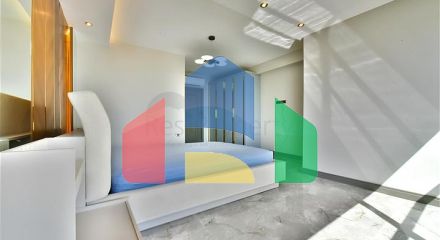 Вилла с видом на Средиземное море и Аланийскую крепость