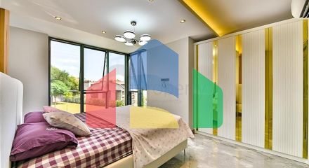 Вилла с видом на Средиземное море и Аланийскую крепость