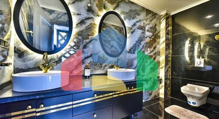 Вилла с видом на Средиземное море и Аланийскую крепость