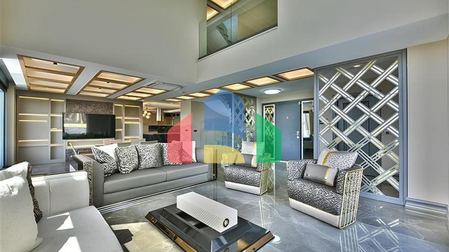 Вилла с видом на Средиземное море и Аланийскую крепость