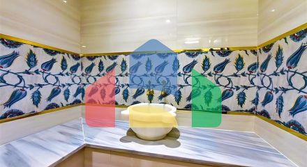 Вилла с видом на Средиземное море и Аланийскую крепость