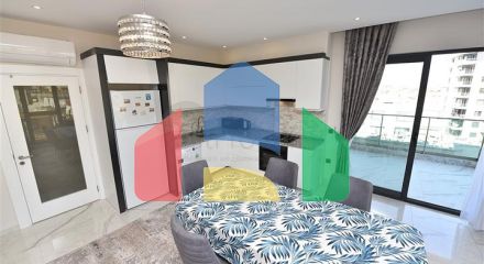 Комфортабельная квартира планировки 2+1 в центре Алании