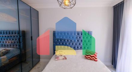 Мебелированная просторная квартира в комплексе с видом на море и горы