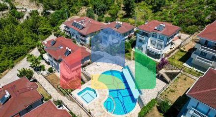 Мебелированная просторная квартира в комплексе с видом на море и горы