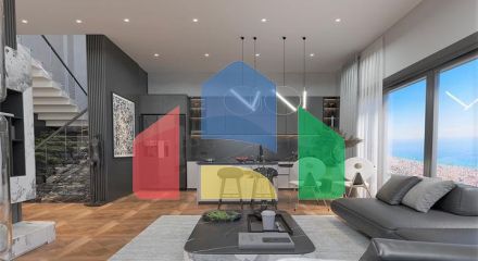 Новий комплекс вілл з панорамним видом на море в районі Тепе