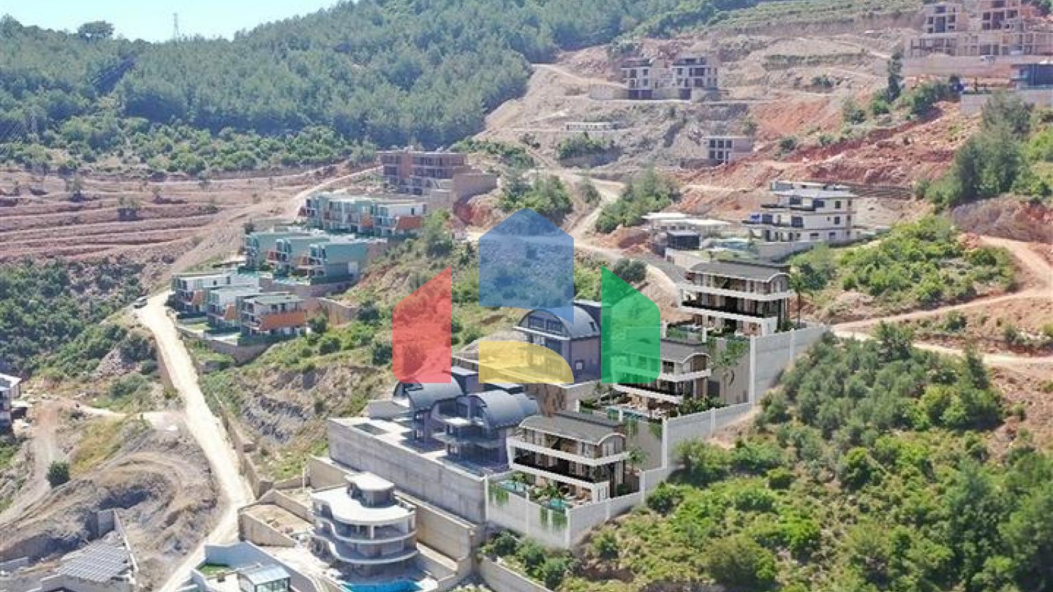 Новий комплекс вілл з панорамним видом на море в районі Тепе