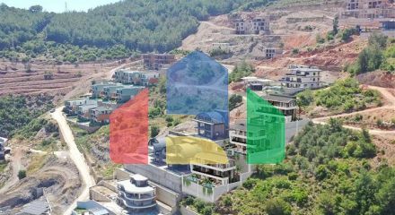 Новий комплекс вілл з панорамним видом на море в районі Тепе