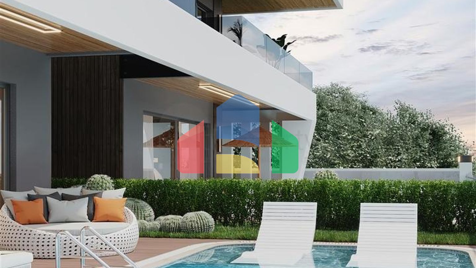 Новий комплекс вілл з панорамним видом на море в районі Тепе