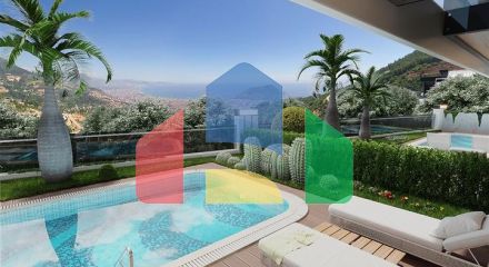 Новий комплекс вілл з панорамним видом на море в районі Тепе