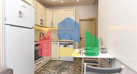 One-bedroom apartment with access to the garden in the center of Alanya