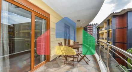 Luxury 2+1 apartment on the first line in the center of Alanya