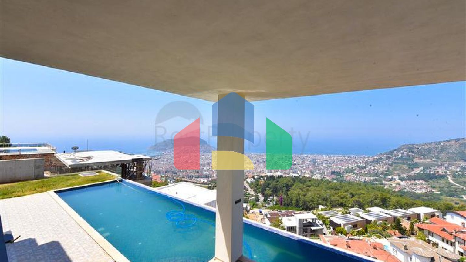 Вилла 4+2 с бассейном и видом на Средиземное море