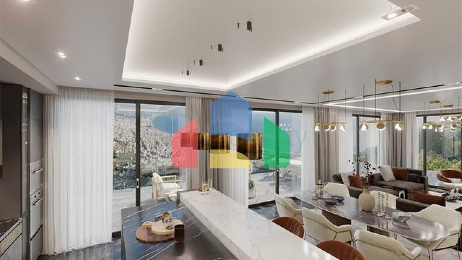 Вілла преміум-класу 4 + 1 в центрі Аланії