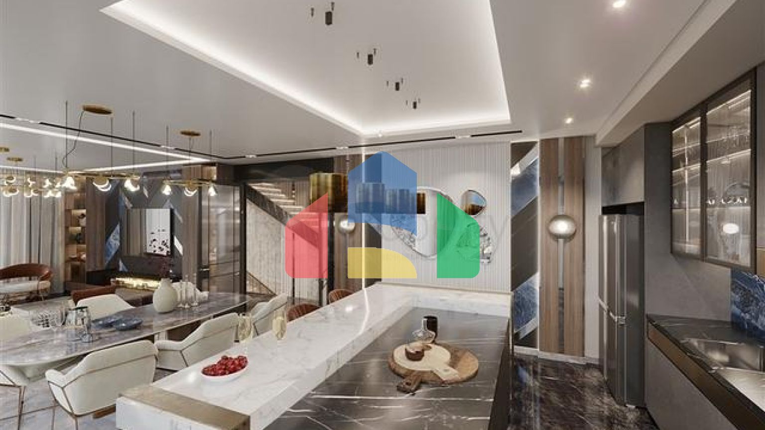 Вілла преміум-класу 4 + 1 в центрі Аланії