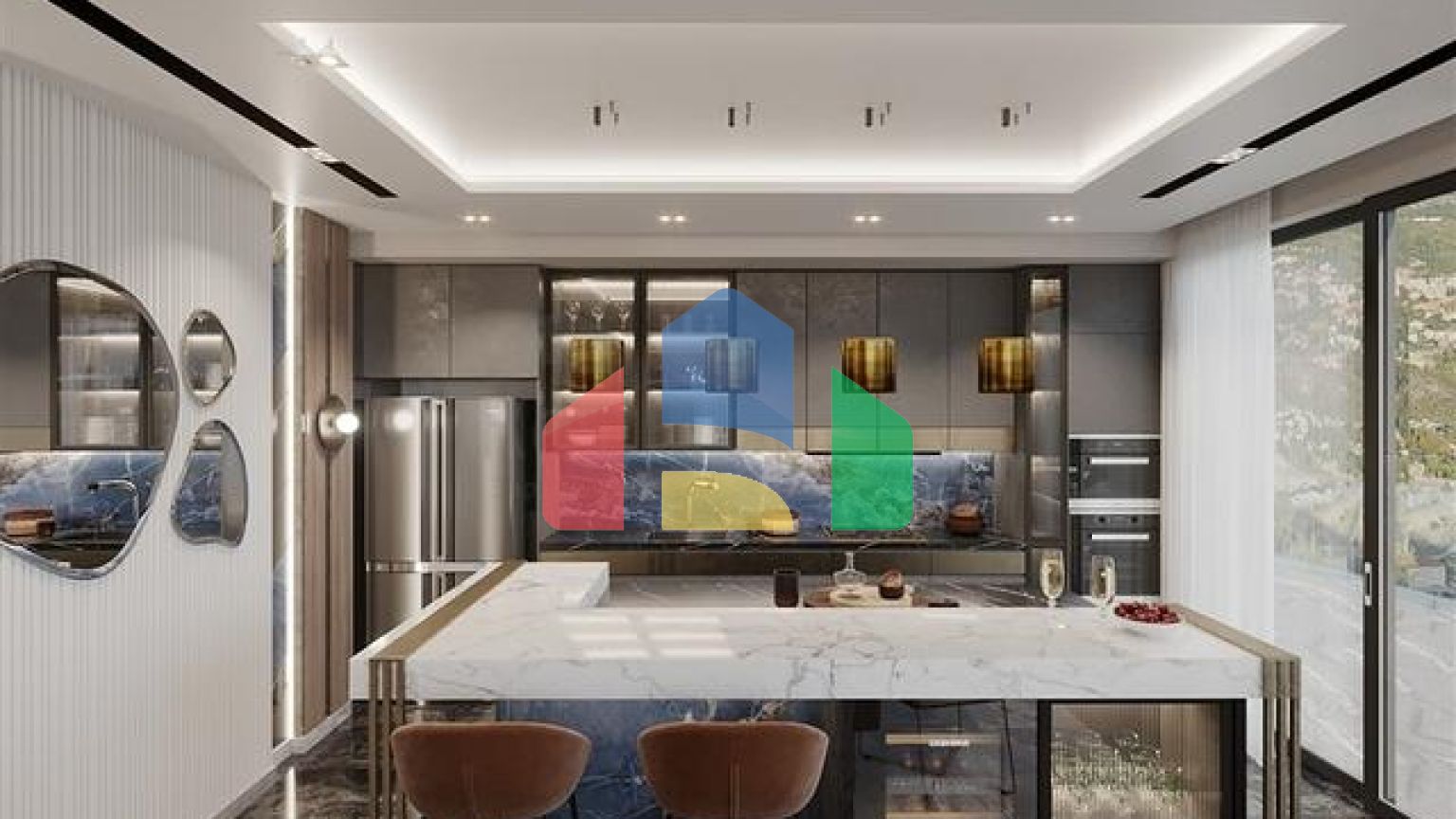 Вілла преміум-класу 4 + 1 в центрі Аланії