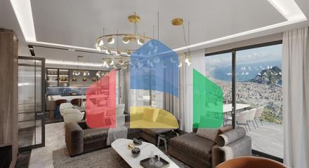 Вілла преміум-класу 4 + 1 в центрі Аланії