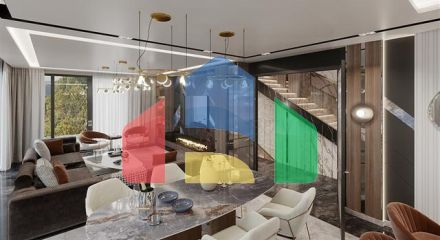 Вілла преміум-класу 4 + 1 в центрі Аланії